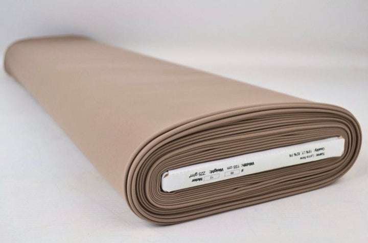 TAUPE LYCRA TYG TILL BADEKLÄDER OCH SPORTKLÄDER