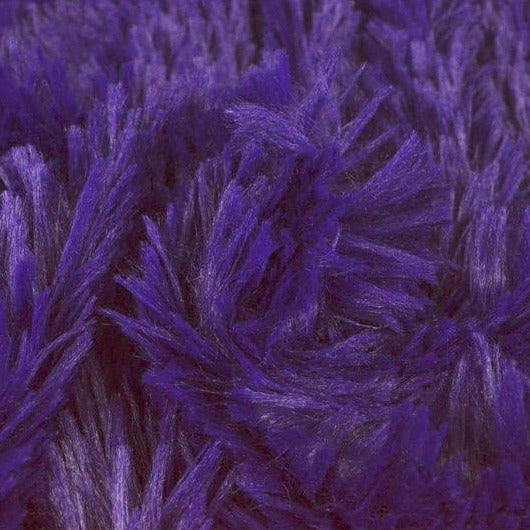 INDIGO PLYSCHTYG MED STRETCH OCH LÅNG LUGG