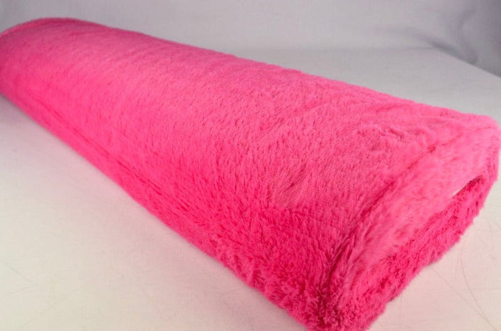 PINK PLYSCHTYG MED STRETCH OCH KORT LUGG