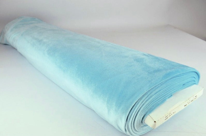 BLÅ SAMMETSTYG MED STRETCH