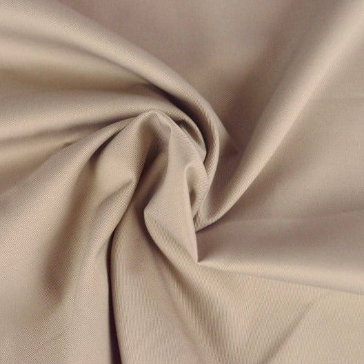 TAUPE TWILL TYG FÖR BYXOR ELLER YTTERKLÄDER