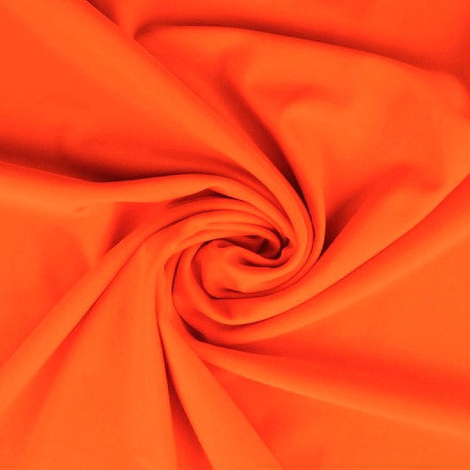 NEON ORANGE LYCRA TYG TILL BADEKLÄDER OCH SPORTKLÄDER