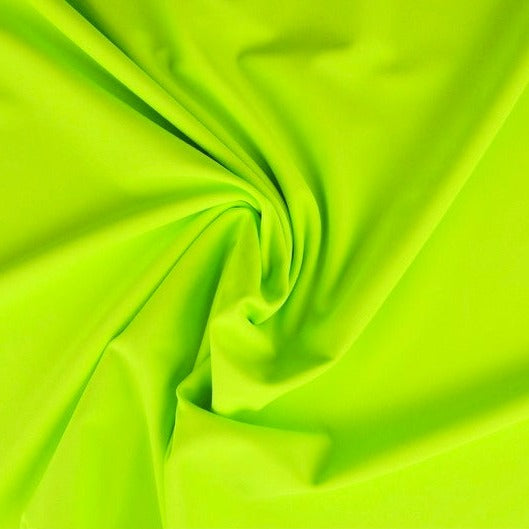 NEON LIME GRÖN LYCRA TYG TILL BADEKLÄDER OCH SPORTKLÄDER