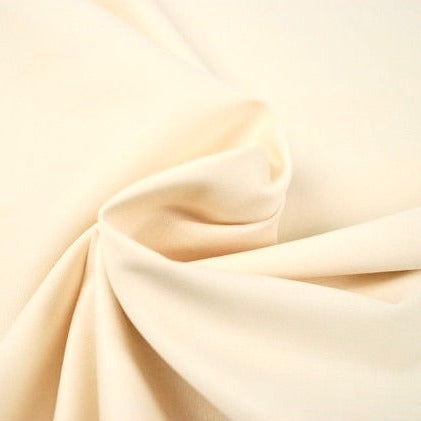 BEIGE BOMULLSPOPLIN
