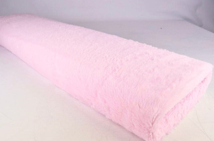 LJUSROSA PLYSCHTYG MED STRETCH OCH KORT LUGG