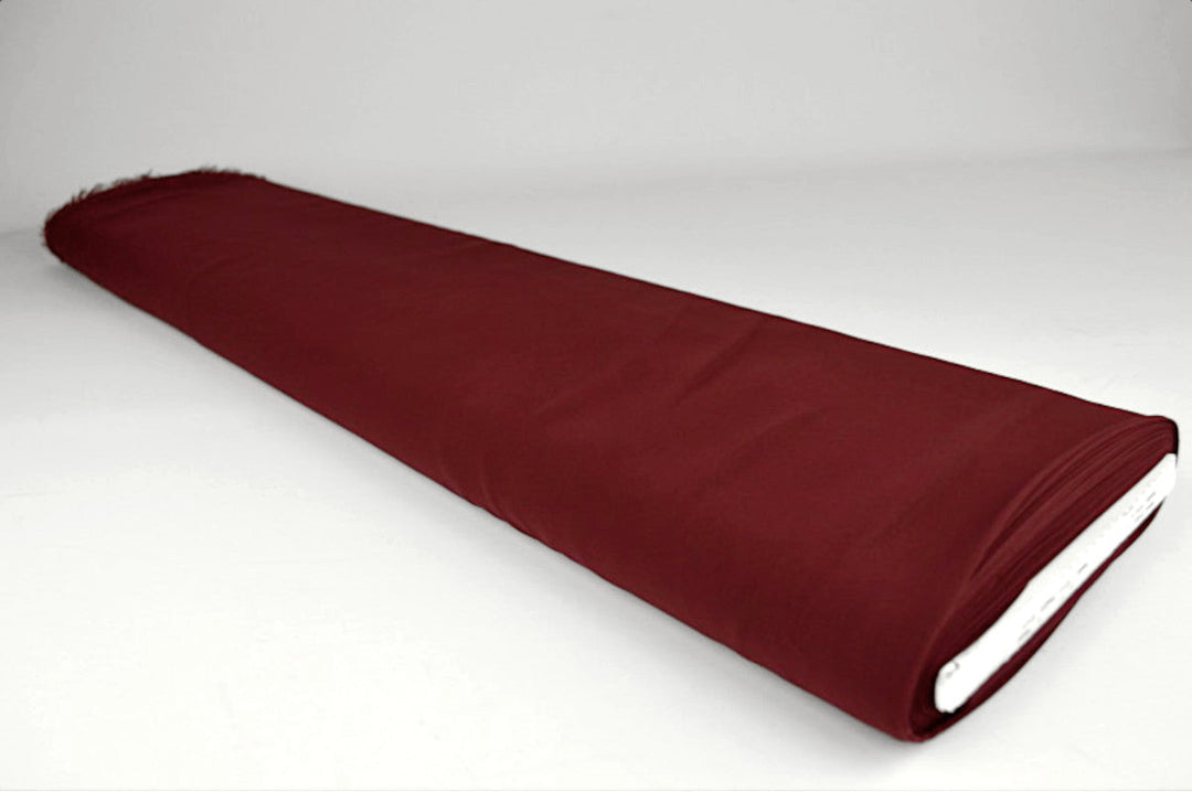 BORDEAUX LÄTT SEMI TRANSPARENT CHIFFONG TYG