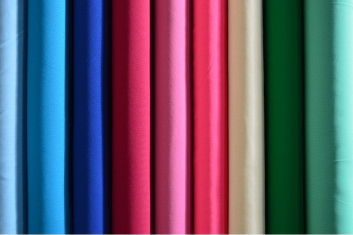 PETROLEUM LÄTT SEMI TRANSPARENT CHIFFONG TYG