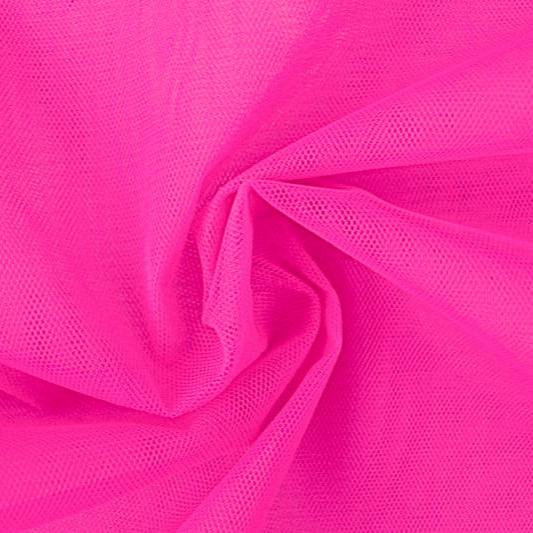 NEONPINK KLASSISK STYV BRANDHÄMMANDE TYLL I 3 METER BREDD