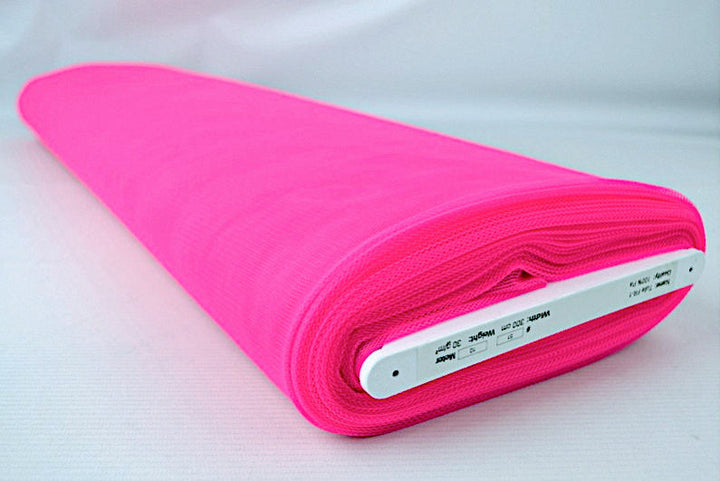 NEONPINK KLASSISK STYV BRANDHÄMMANDE TYLL I 3 METER BREDD