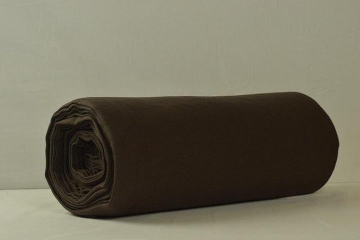 BRUN RUNDSTICKAD MUDDVÄV MED STRETCH
