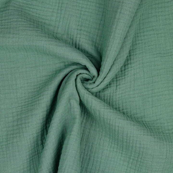 Garn & Metervarer Økologisk Musselin / Triple Gauze ØKOLOGISK VINTAGE GRØN MUSSELIN / TRIPLE GAUZE