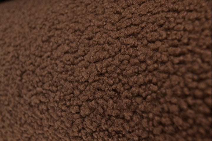 MÖRK ROSA TEDDY TYG MED STRETCH