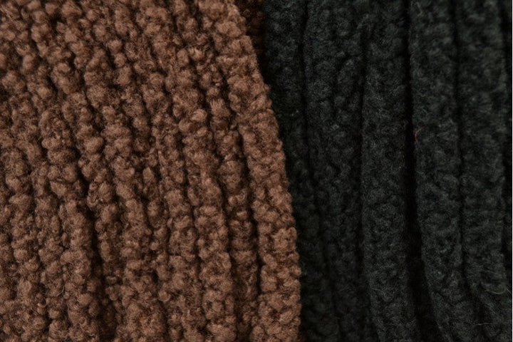 MÖRK ROSA TEDDY TYG MED STRETCH