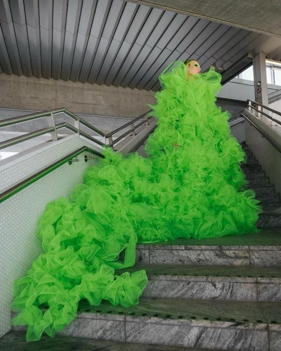 PASTELLGUL KLASSISK STYV TYLL