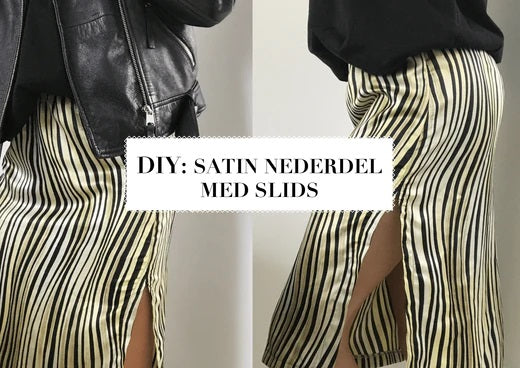 DIY: Satin nederdel med slids