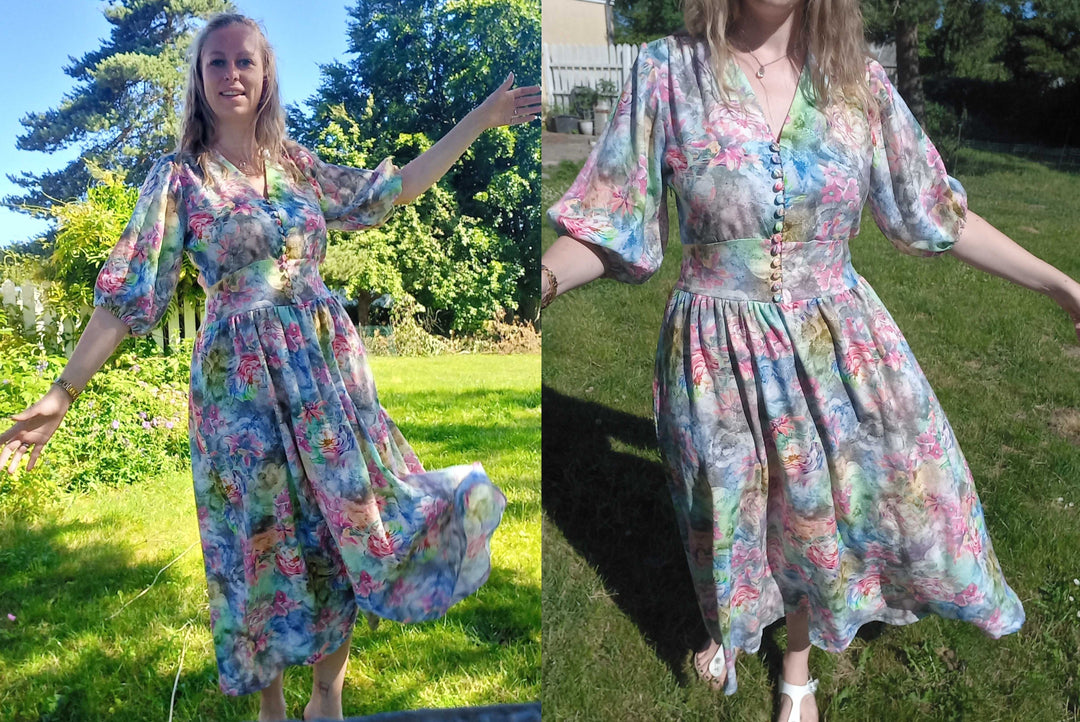 DIY: Sommarklänning i viscose och linne – med tränband och osynlig blixtlås