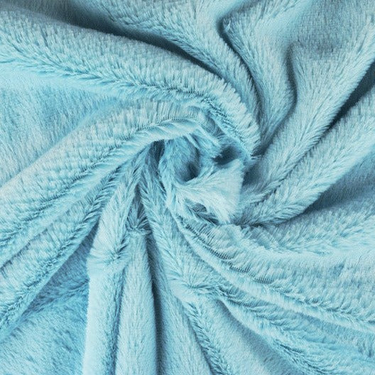 LJUSBLÅ MJUK PLYSCH – 10 MM LUGG & TVÄRSGÅENDE STRETCH