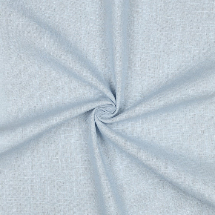 BABYBLÅ TVÄTTAT LINNETYG – MJUK LINNEBLANDNING (87% LIN / 13% BOMULL)