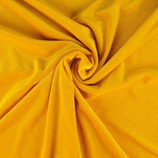 GUL VELOUR MED STRETCH – MJUK STICKAD KVALITET