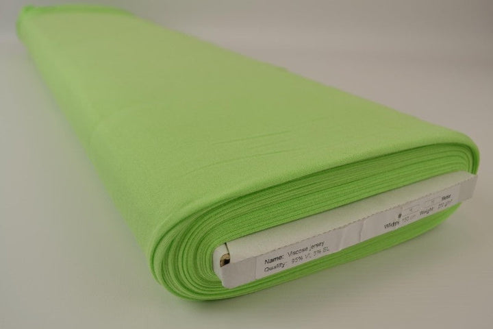 LIME GRÖN VISKOSJERSEY – MJUK, ANDNINGSBAR & ELASTISK