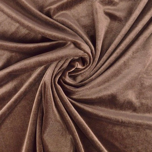 TAUPE VELOUR MED STRETCH – MJUK STICKAD KVALITET