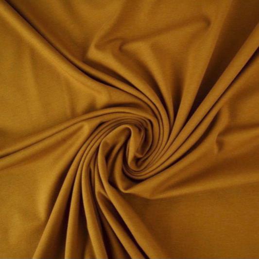 MÖRK SENAPSGUL BOMULLSJERSEY