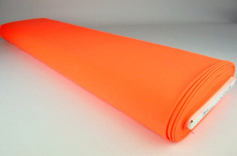 NEON ORANGE BADE- OG SPORTS LYCRA (reststof - 85 cm)