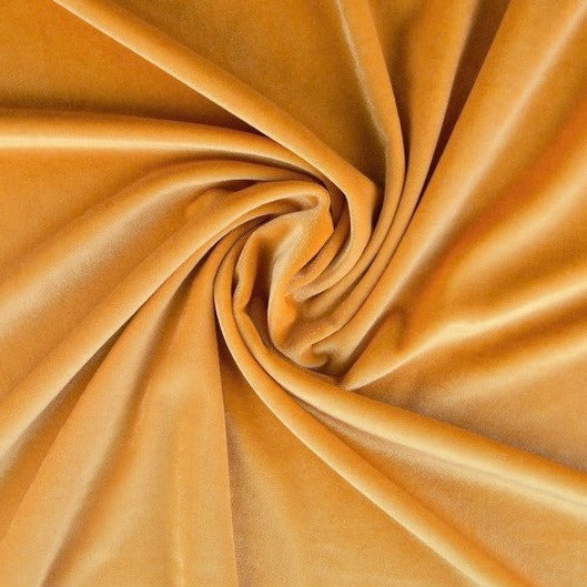 SENAPSGUL VELOUR MED STRETCH – MJUK STICKAD KVALITET