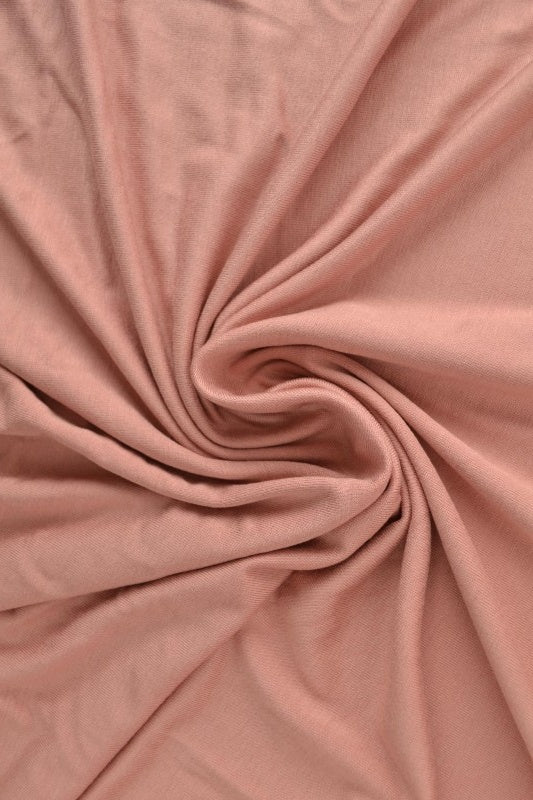 VINTAGE ROSA VISCOSE JERSEY TYG MED STRETCH