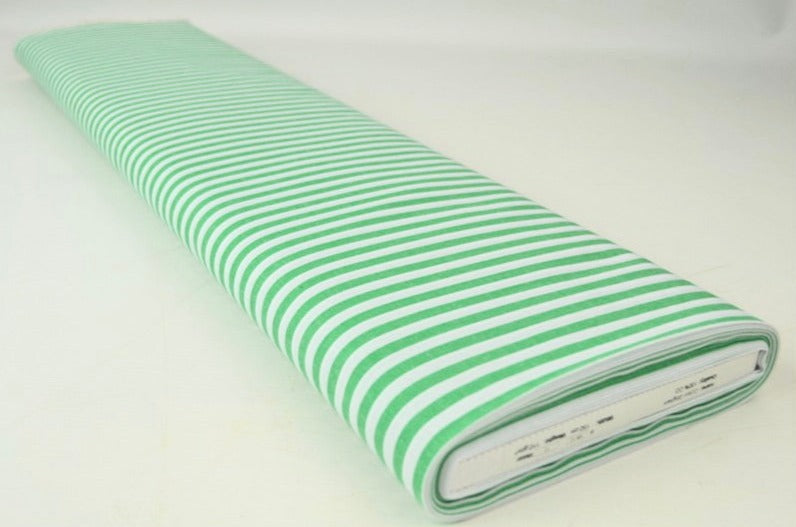 LJUSGRÖN GINGHAM RANDIGT BOMULLSTYG 6,5 MM GINGHAM RUTOR – OEKO-TEX BOMULL, LÄTT & ANDNINGSBART