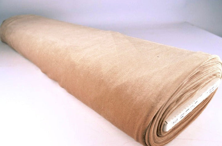 BEIGE VELOUR MED STRETCH – MJUK STICKAD KVALITET
