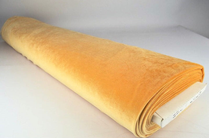 SENAPSGUL VELOUR MED STRETCH – MJUK STICKAD KVALITET