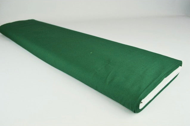 MÖRKGRÖN BOMULLSPOPLIN – TÄTT VÄVT BOMULLSTYG