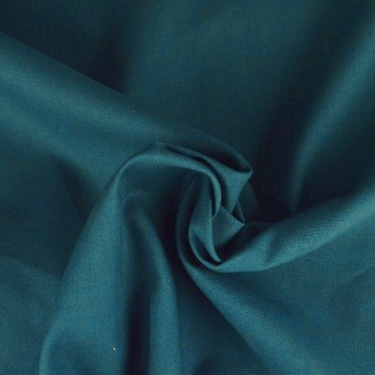 MÖRK PETROLEUM BOMULLSPOPLIN – TÄTT VÄVT BOMULLSTYG