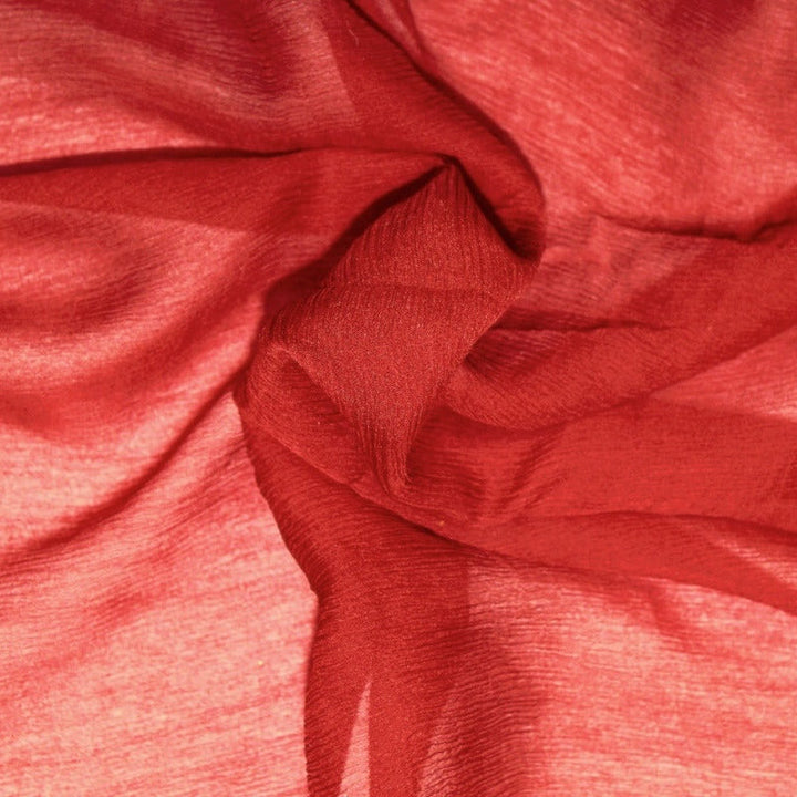RÖTT SIDENCHIFFONG – LÄTT, SKIRT CHIFFONGTYG