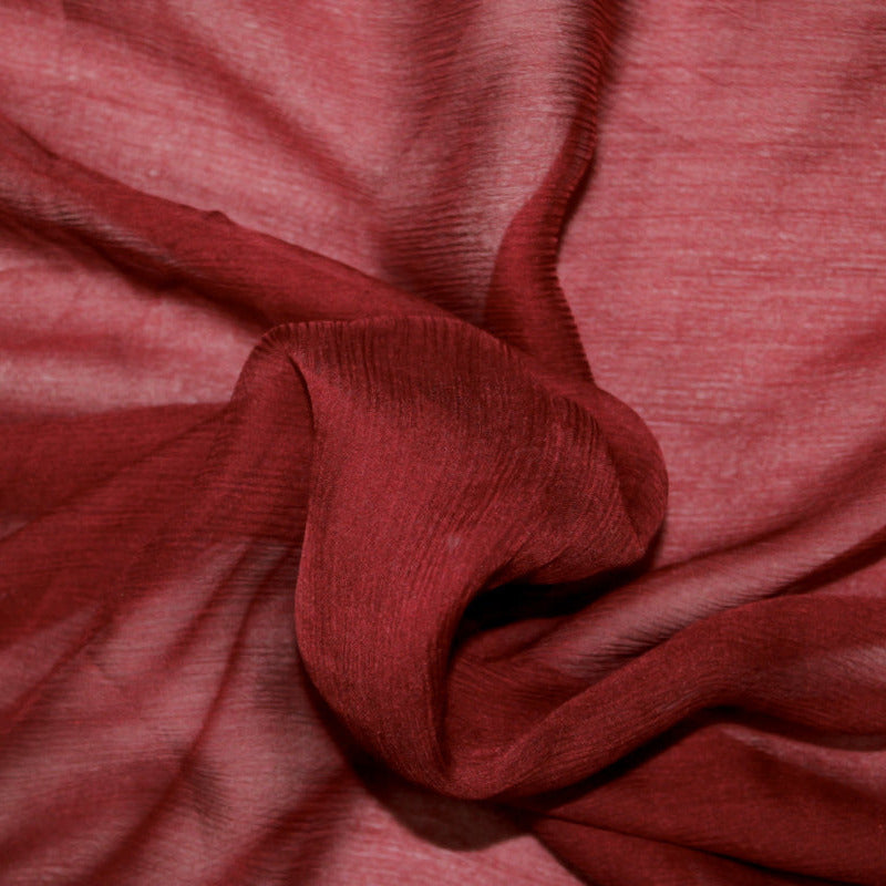 VINRÖD SIDENCHIFFONG – LÄTT, SKIRT CHIFFONGTYG