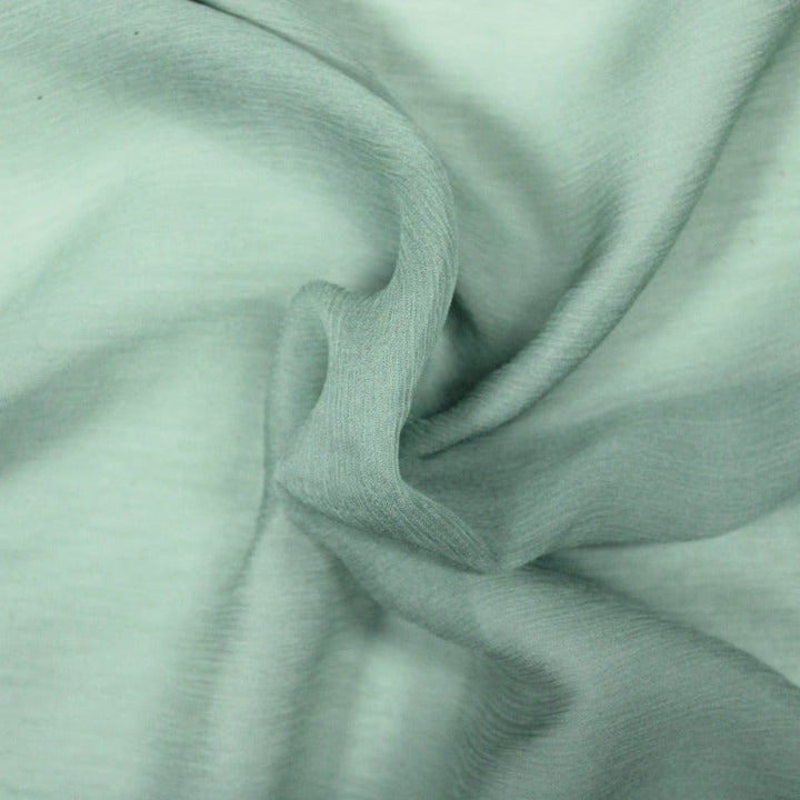 MINTGRÖNT SIDENCHIFFONG – LÄTT, SKIRT CHIFFONGTYG