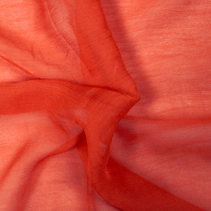 KOPPARFÄRGAD SIDENCHIFFONG – LÄTT, SKIRT CHIFFONGTYG