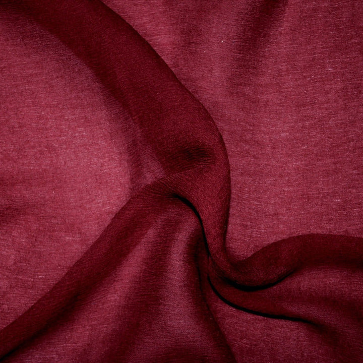 BORDEAUX SIDENCHIFFONG – LÄTT, SKIRT CHIFFONGTYG