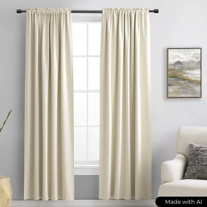 LJUSBLÅ MÖRKLÄGGNINGSTYG – 3-LAGERS GARDINTYG