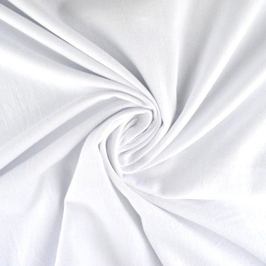 VIT BOMULLSPOPLIN – TÄTT VÄVT BOMULLSTYG