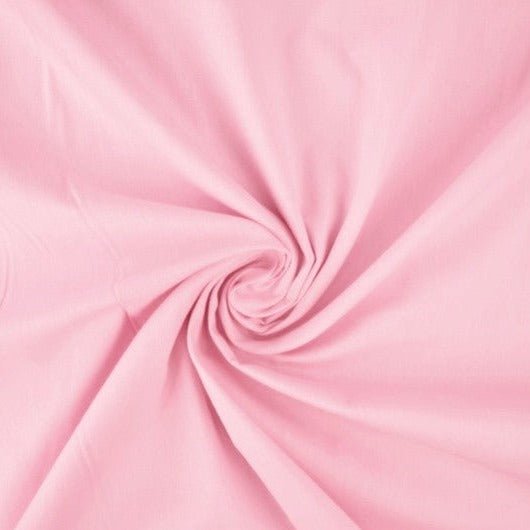 LJUSROSA BOMULLSPOPLIN – TÄTT VÄVT BOMULLSTYG