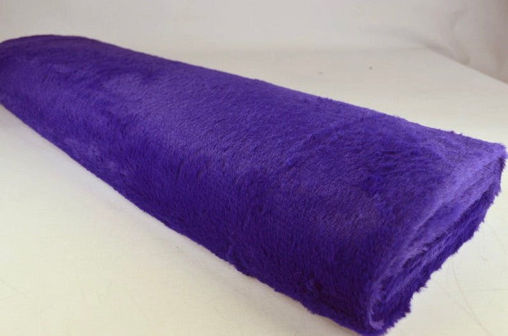 MÖRKBLÅ MJUK PLYSCH – 10 MM LUGG & TVÄRSGÅENDE STRETCH