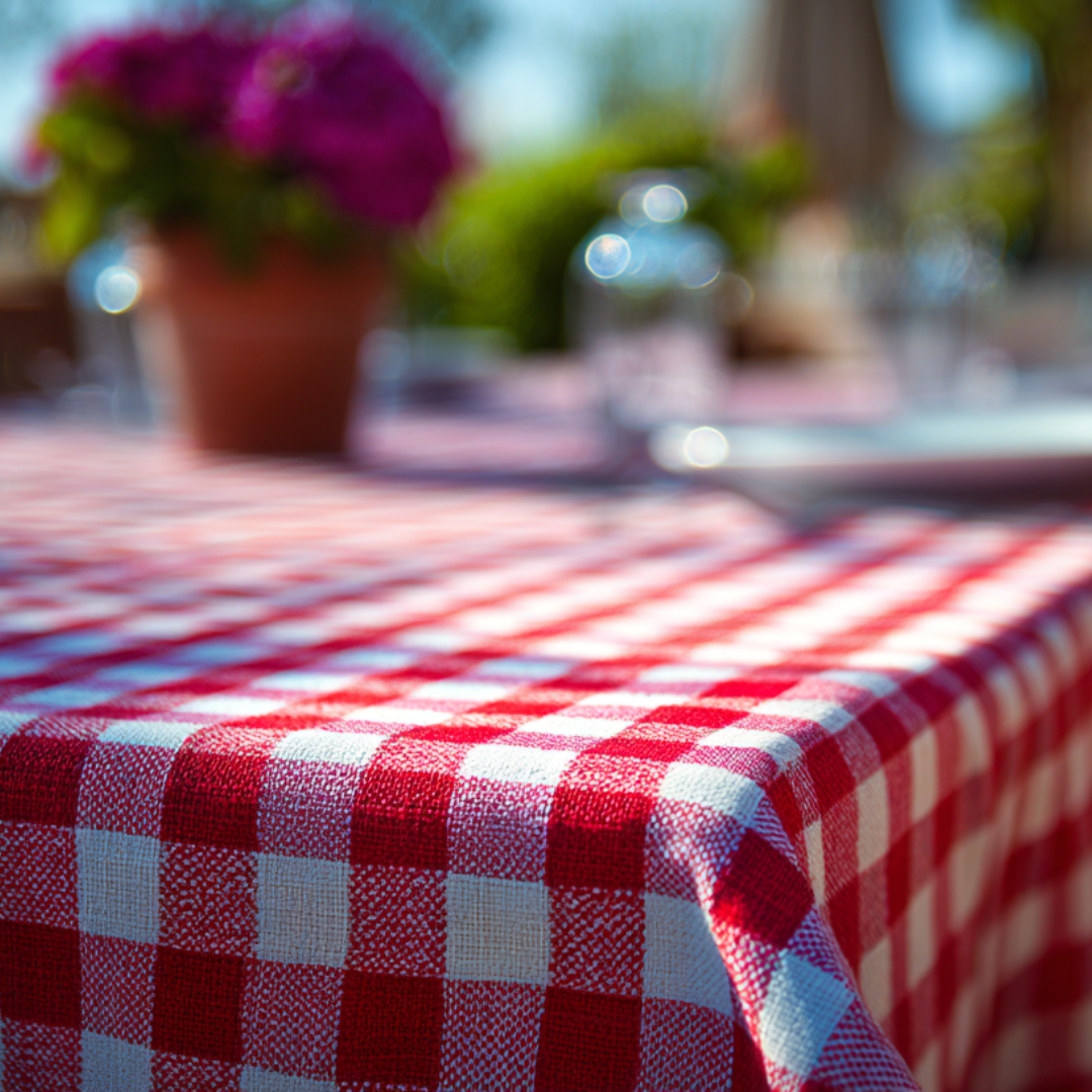 GRÖN GINGHAM RANDIGT BOMULLSTYG 6,5 MM GINGHAM RUTOR – OEKO-TEX BOMULL, LÄTT & ANDNINGSBART