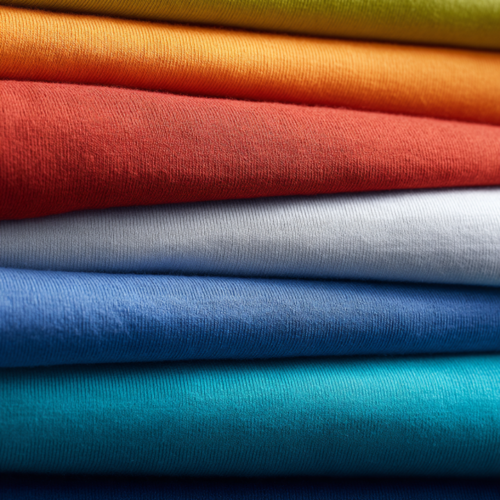 BABYBLÅ BOMULLSJERSEY – NATURLIG, ANDNINGSBAR & STRETCHIG