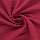 BORDEAUX DOUBLE GAUZE MUSSLIN