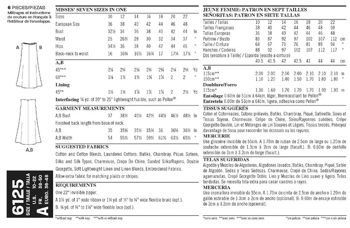 NEW LOOK SYMÖNSTER FÖR KLÄNNING I TVÅ VERSIONER