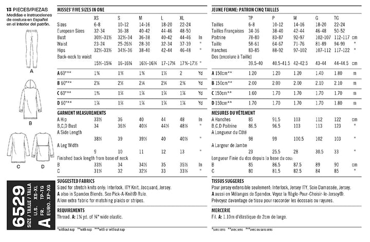 NEW LOOK SYMØNSTER TIL LEGGINGS OG JERSEYTUNIKA