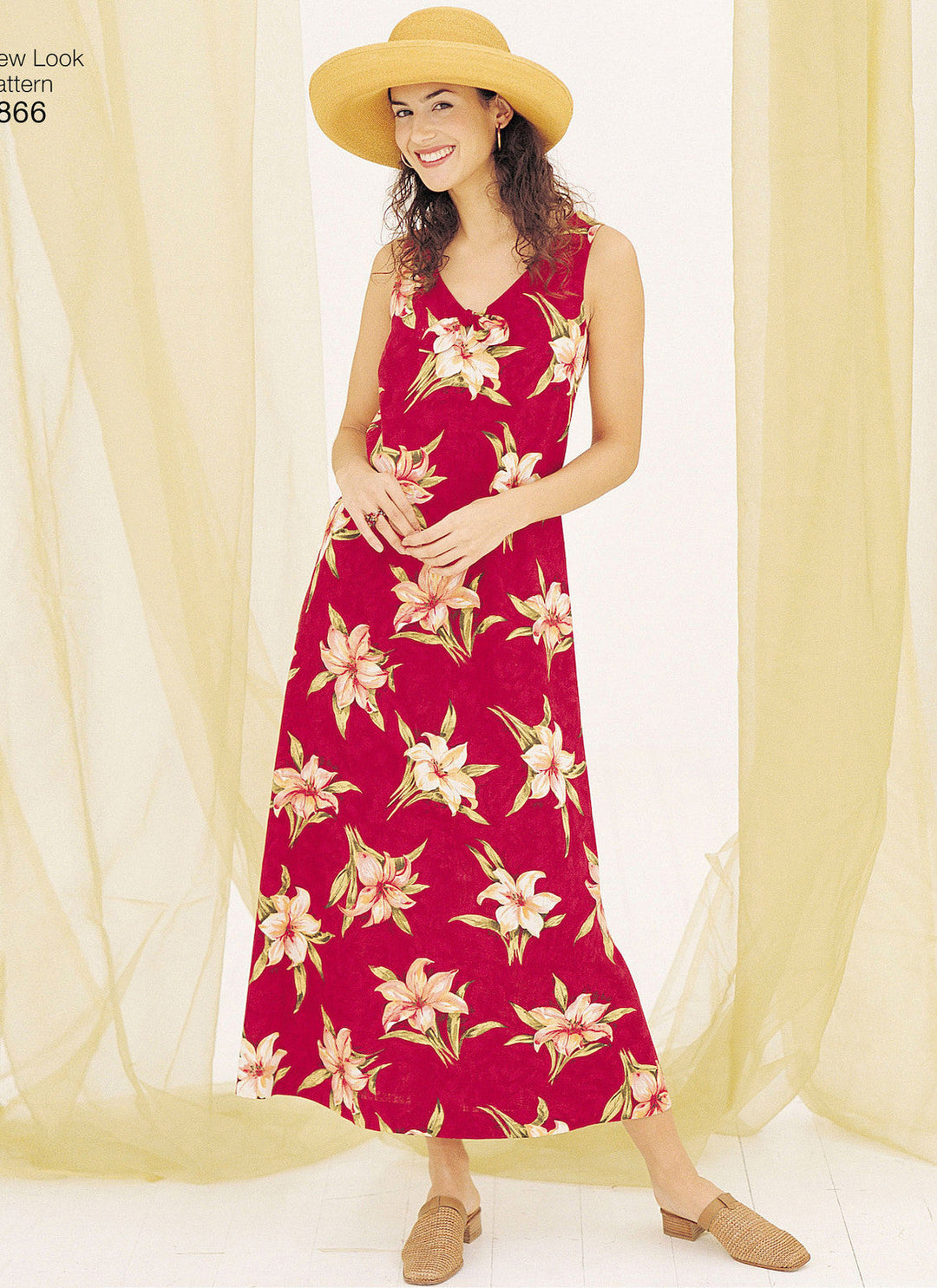 NEW LOOK SYMÖNSTER TILL A-FORMAD KLÄNNING I FEM VARIANTER