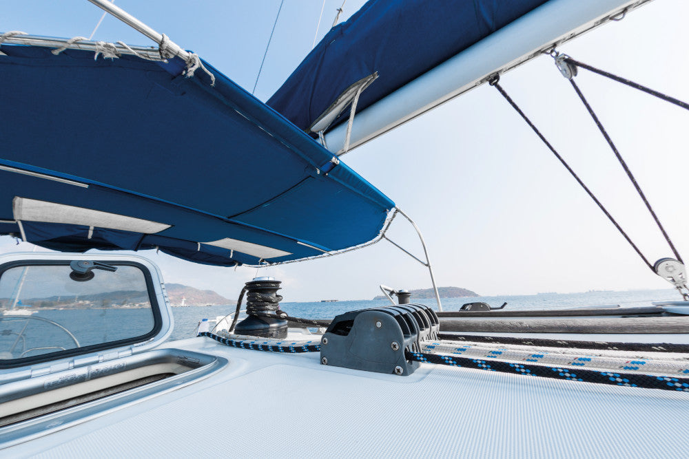 BLÅ NAUTIC KAPELL- & MARKISVÄV – UV-BESTÄNDIG, VATTENAVVISANDE & MÖGELRESISTENT